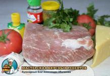 Chutné jedlo - pečené bravčové mäso